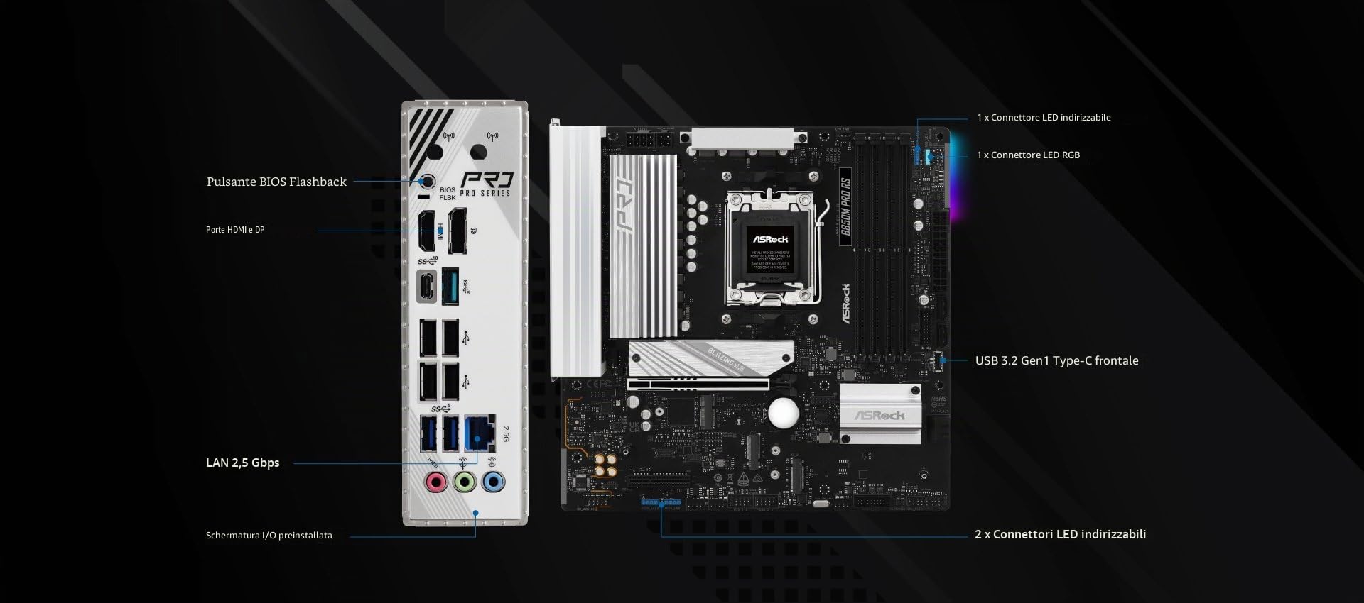 MB ASRock AMD AM5 B850M Pro RS