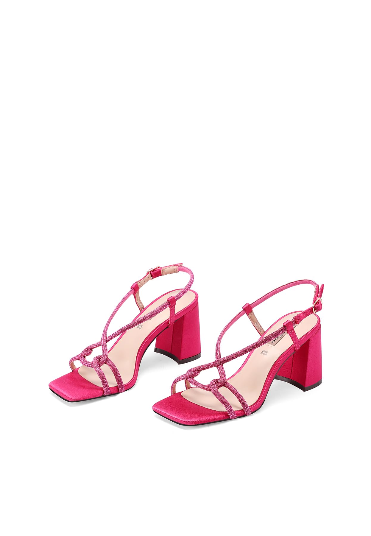 QUEEN HELENA Sandali Eleganti con Strass con Tacco Largo Donna S2870