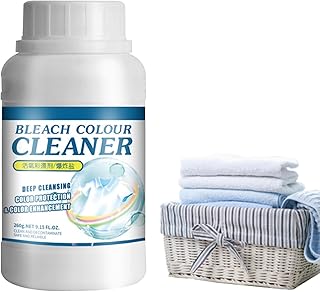 Laundry Bleach,White Clothes Detergent | Laundry Booster, White Laundry Color Safe Bleach for Laundry, Clothes Whitener and Brightener for Household Qisbefu