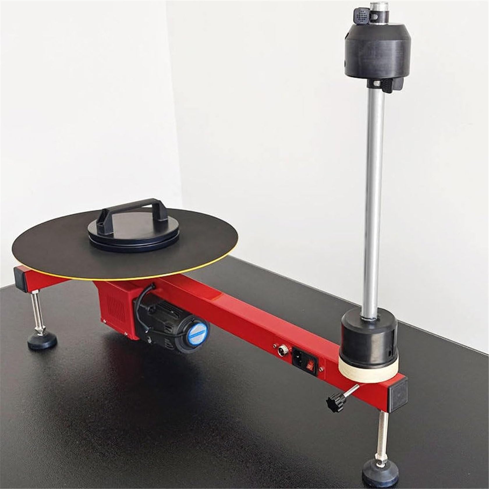 Machine d'emballage De Film Plat éTirable éLectrique, Enrubanneuse De Palettes, Enrubanneuse éTirable, Distributeur De Film éTirable, Plateau Tournant 40 Cm, Vitesse 50 TR/Min,80cm