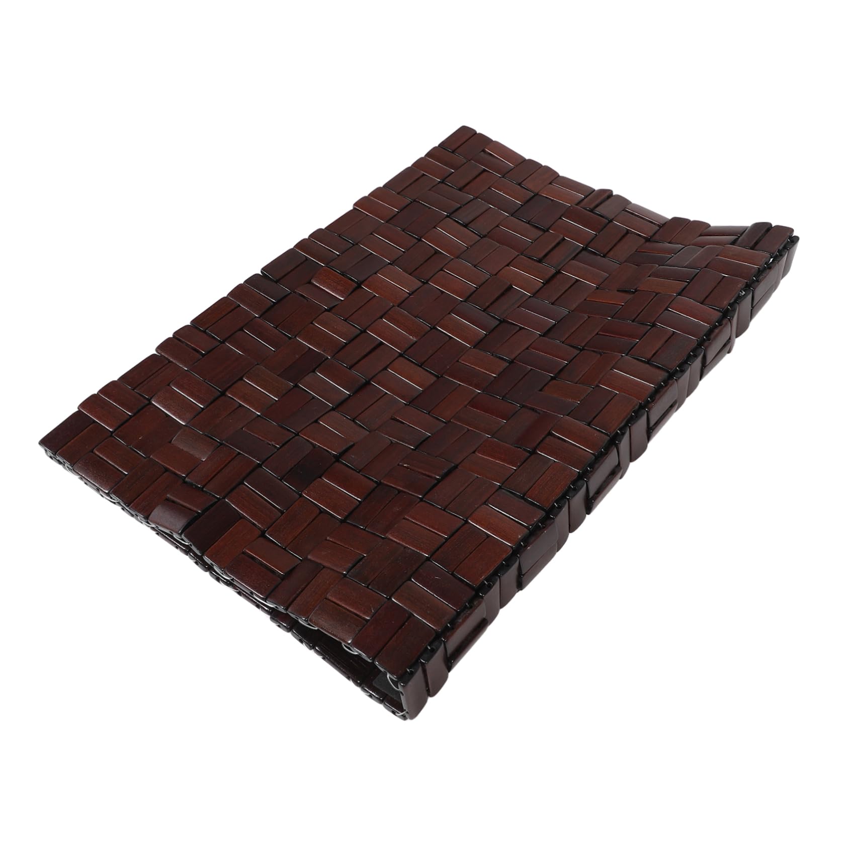 Tapis de douche bambou antidérapant FRCOLOR pliable pour cabine de bain et sol