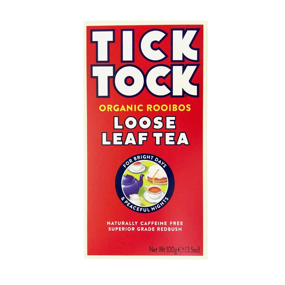 Tick Tock Organiczna herbata liściasta Rooibos 100 g (opakowanie 10), 0,2 kg