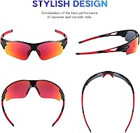 Vista 2 de BEACOOL Polarized Sports Sunglasses for Men Women Youth Baseball Fishing Cycling Running Golf Motorcycle Tac Glasses UV400