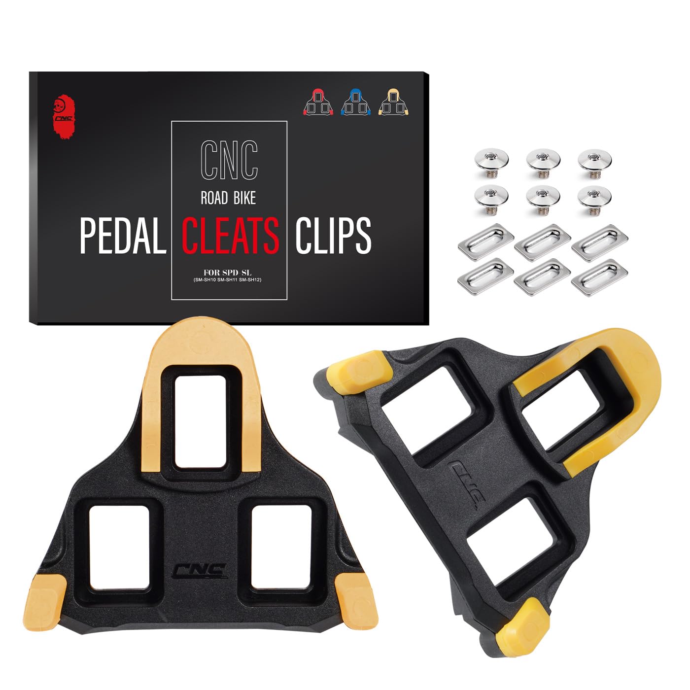 Chooee Road Bike Cleats for Shimano SPD-SL,Cycling Cleats for Shimano SPD-SL SM-SH10/SM-SH11/SM-SH12