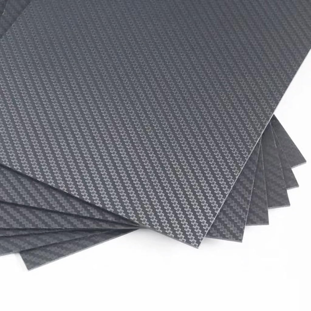 75x125mm 3K splot skośny gładki włókno węglowe(5.0mm twill matte)