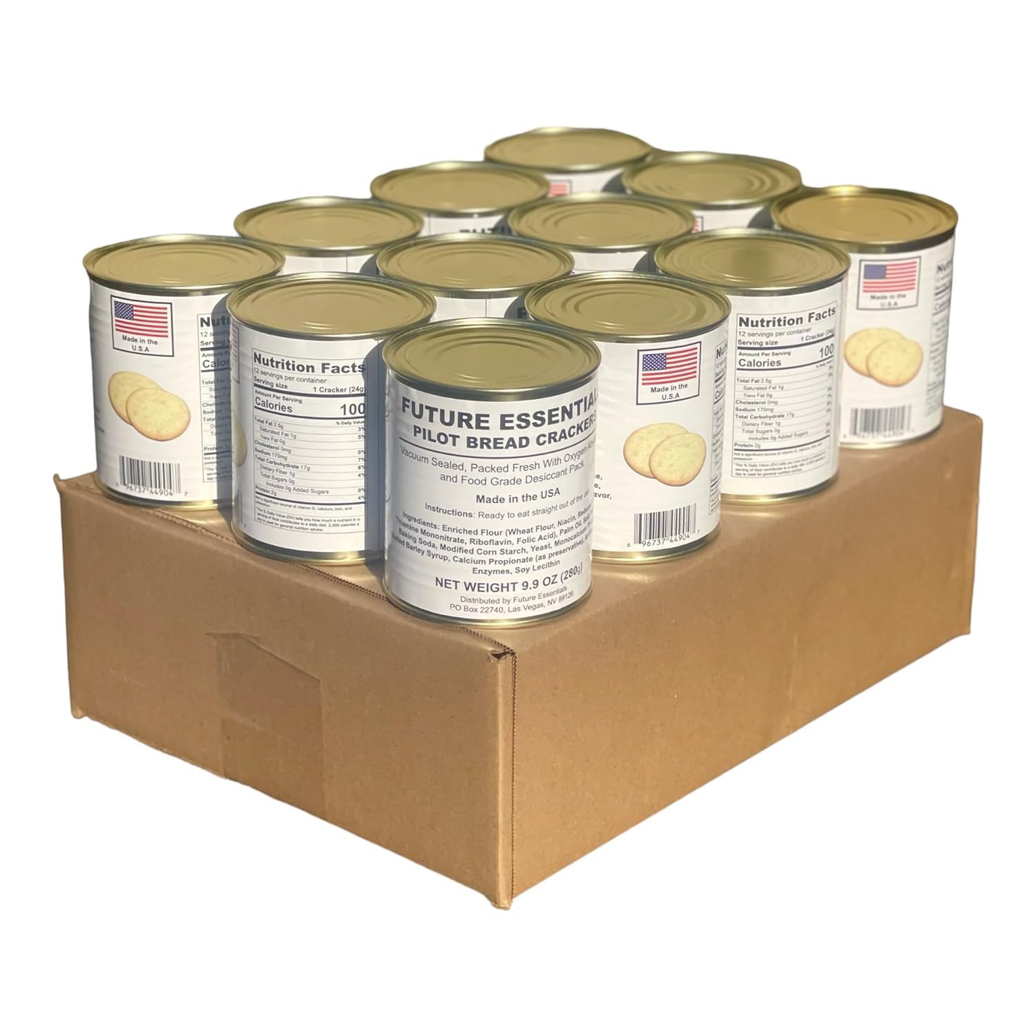 Amazon.com: Future Essential Pilot Bread Crackers #2.5 (12 Cans