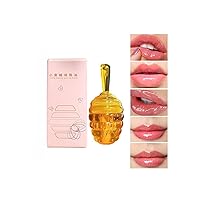 Vista 1 de Aceite de labios de miel, aceite de labios, brillo labial hidratante, brillo labial de gelatina de aceite labial, aceites incoloros para el cuidado