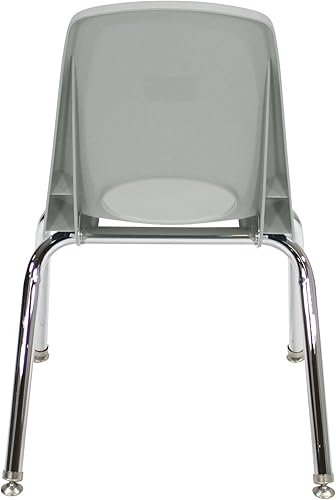 Miniatura 9 de Factory Direct Partners 10381-LG - Silla escolar apilable de 14 pulgadas, asiento apilable para estudiantes con patas de acero cromado y