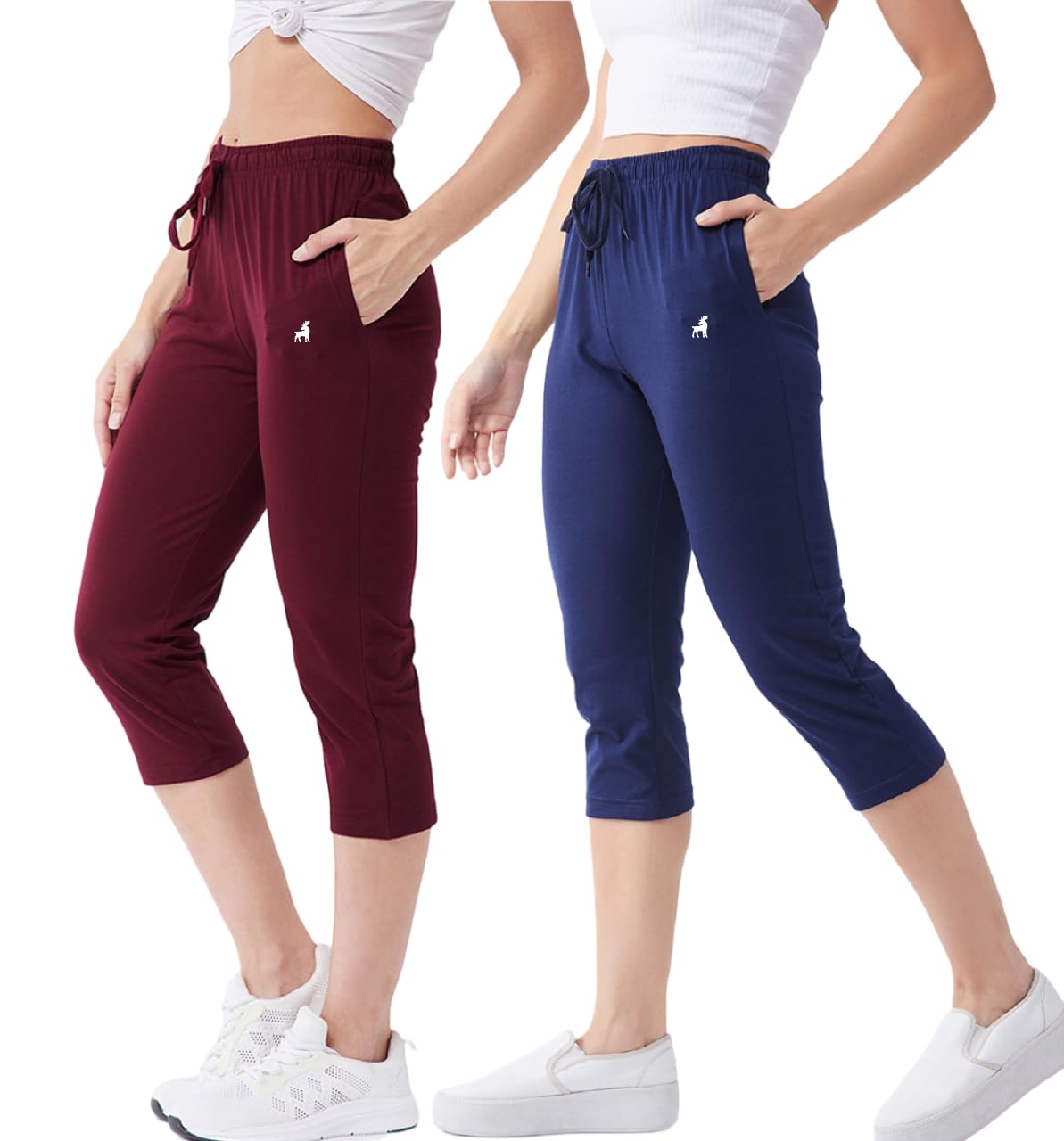 Modeve Women Solid Cotton Blend Capri for Summer|| Summer Wear-picture-37