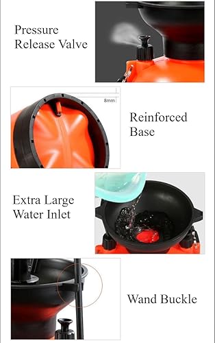 Miniatura 4 de Pulverizador a presión para césped y jardín, para rociar plantas, riego de jardín, malas hierbas y plagas (0.8 galones)