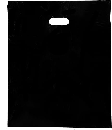 Miniatura 1 de Bolsas de mercancía - Ligero - Negro - 15 x 18 - Paquete de 500