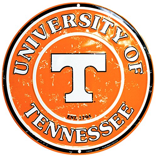 University of Tennessee Volunteers Collegiate Embossed Metal Circular Sign CS60099