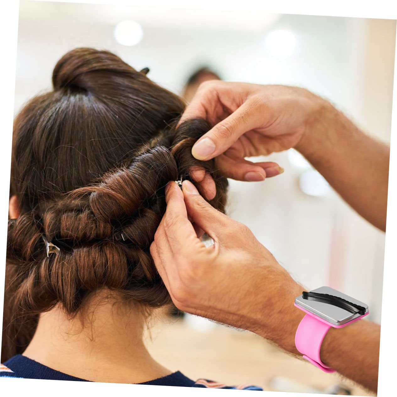 VILLCASE 6stücke Magnetisches Armband Für Haarklemmen Praktischer Haarclip Für Friseure Mit Sanften Kanten Leichtem Für Hairstyling Und