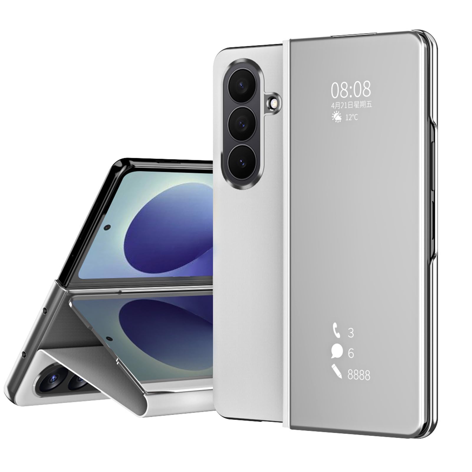 Placcatura Cover Per Samsung Galaxy Z Fold 8 Ultra, Visibile Ribalta