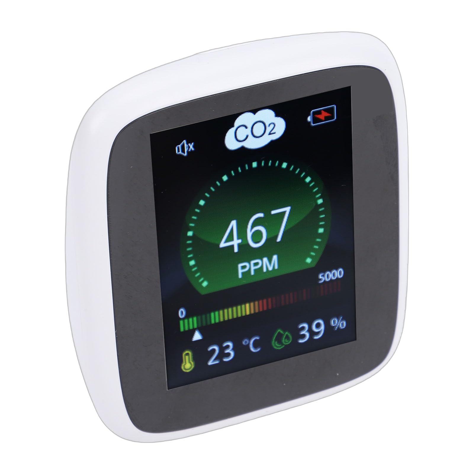 Generic Detector Portátil de Detección de Aire Inteligente, Medidor de CO2, Temperatura, Humedad, para Mejorar la Calidad del Aire