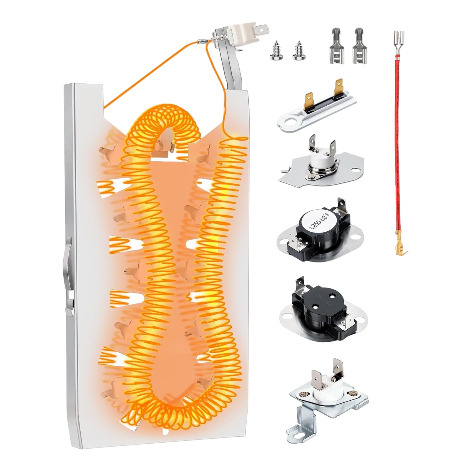 Piceioep WP3387747 Dryer Heating Plate Replacement Heavy Duty Coil Simple Setup Home Appliance Parts