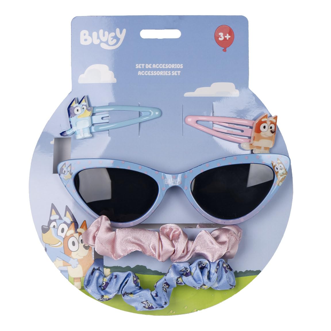 CERDÁ LIFE'S LITTLE MOMENTS Unisex Kid's Bluey Children's Beauty Set Sunglasses, Multicolor, Standard