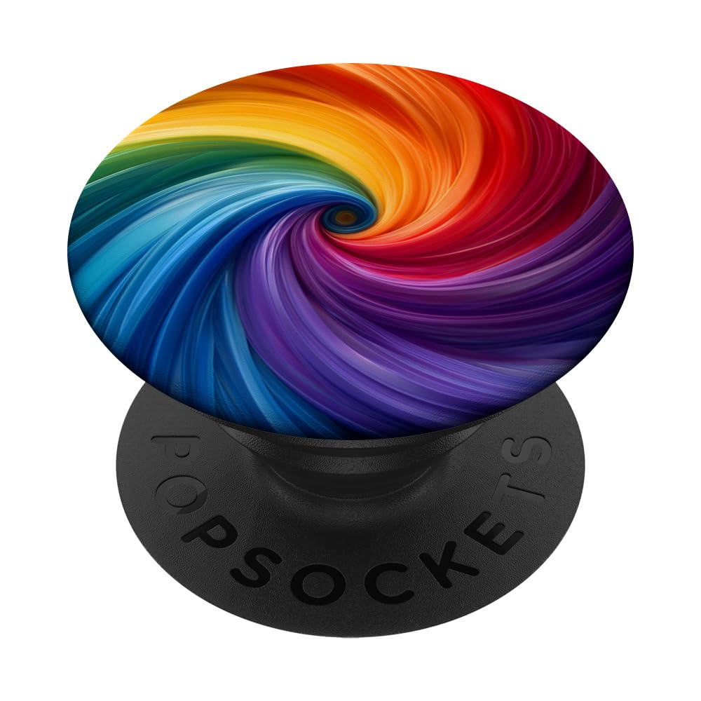 Rainbow Swirls PopSockets Adhesive PopGrip