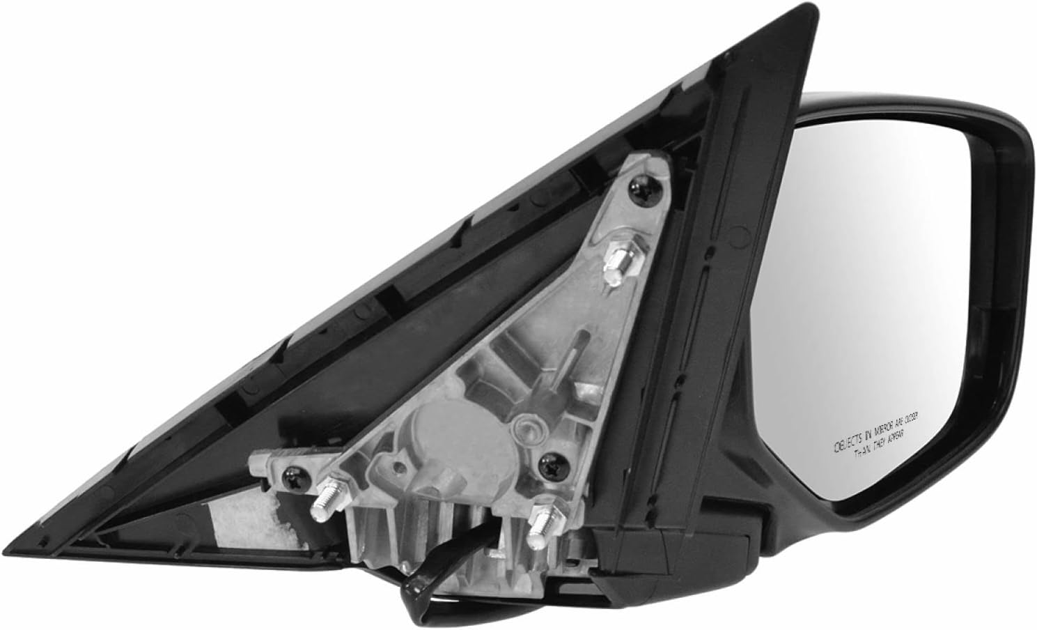 Passenger Side Mirror Assembly Power Heated Foldaway Smooth Paint to Match Black Compatible with 2013-2014 Acura ILX