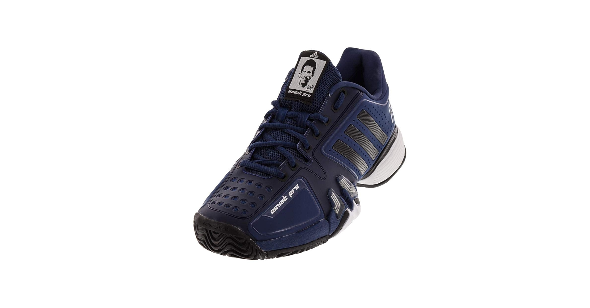 adidas Men's Novak pro Tennis Shoe, Real Blue/core Black