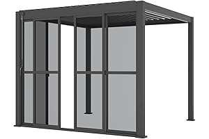 10' Sliding PC Door for Pergola 111 Series, Mirador Accessory