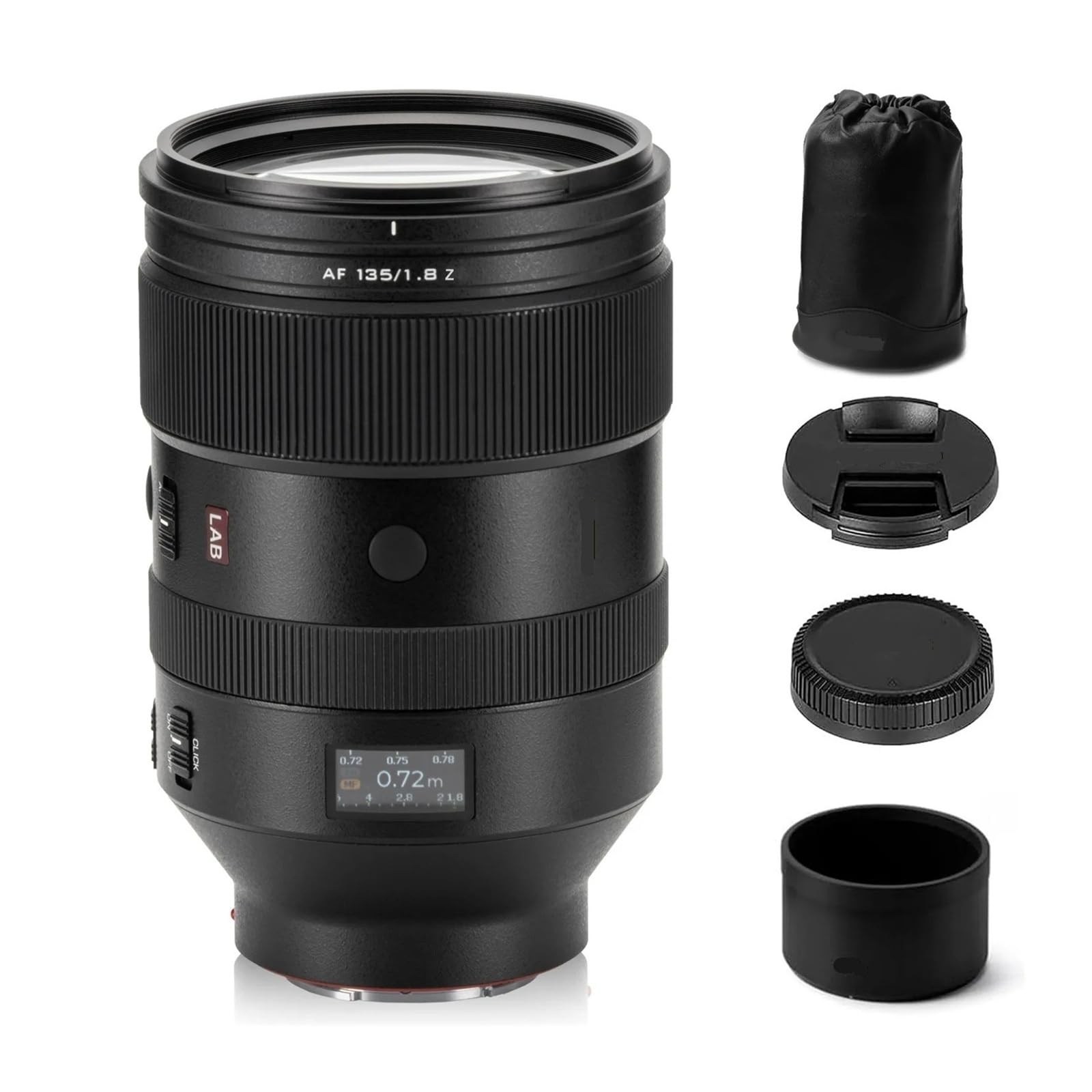 DSLR Camera Lens, Lente AF 135 mm F1.8 Lab, Compatible con Sony FE