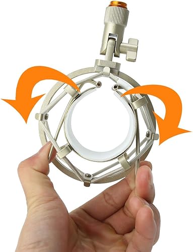 Miniatura 4 de Koolertron Soporte de choque para micrófono, soporte de clip de micrófono, universal 48MM-2.126 in Anti-vibración para micrófonos Blue Yeti