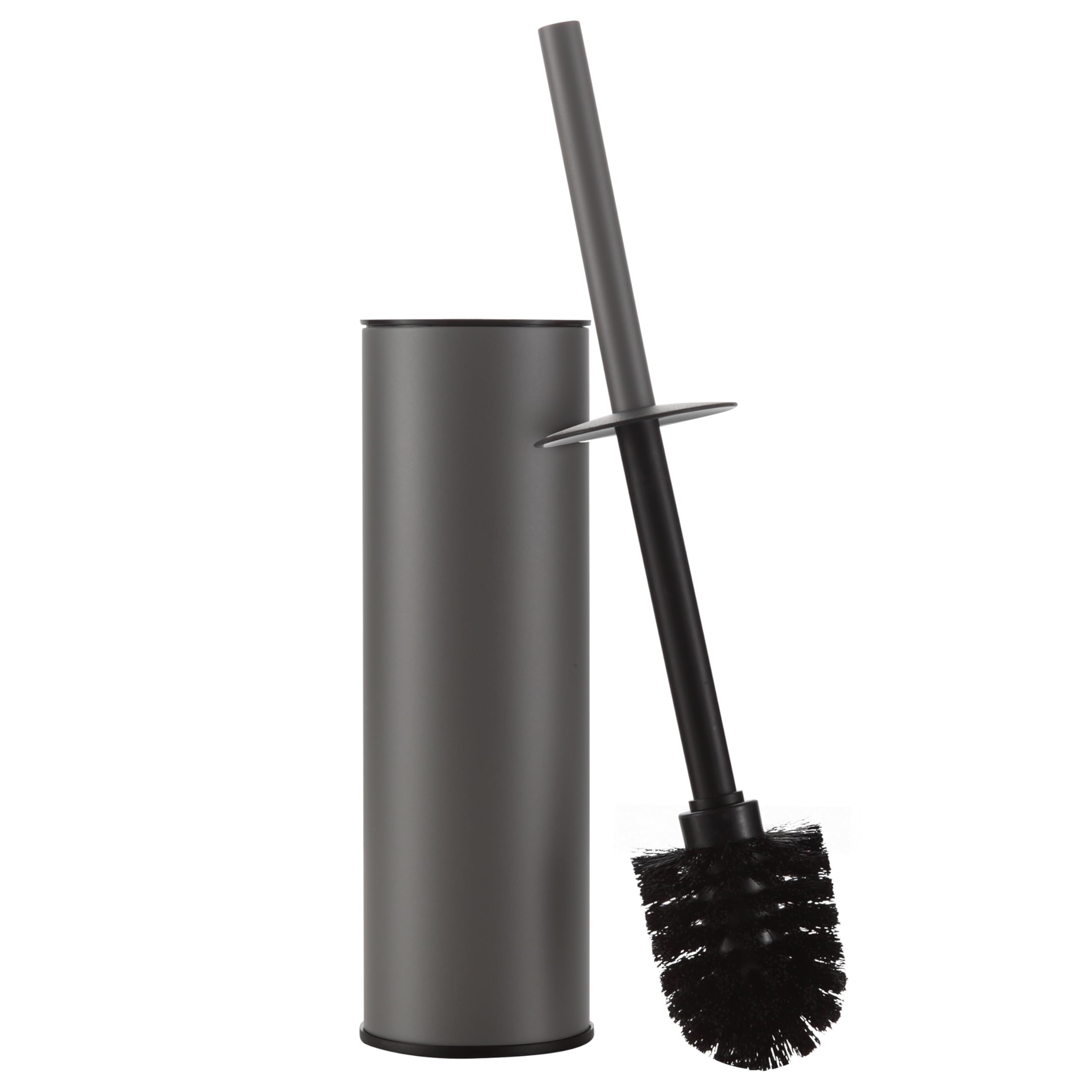 BGL Gunmetal Grey Toilet Brush and Holder,Stainless Steel Toilet Brushes for Bathroom with Holder