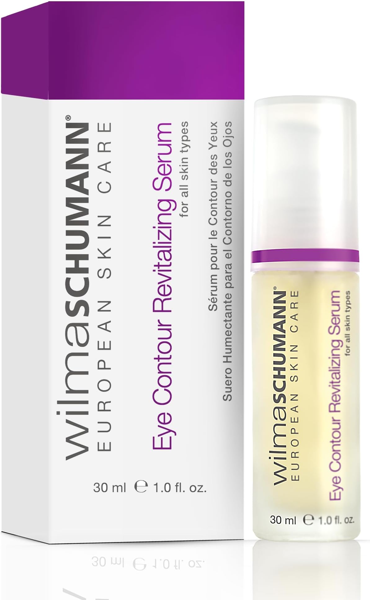 WILMA SCHUMANN Eye Contour Revitalizing Serum, 1 Ounce / 30 Milliliter - Reduce the Appearance of Fine Lines and Swollen, Tired-Looking Eyes