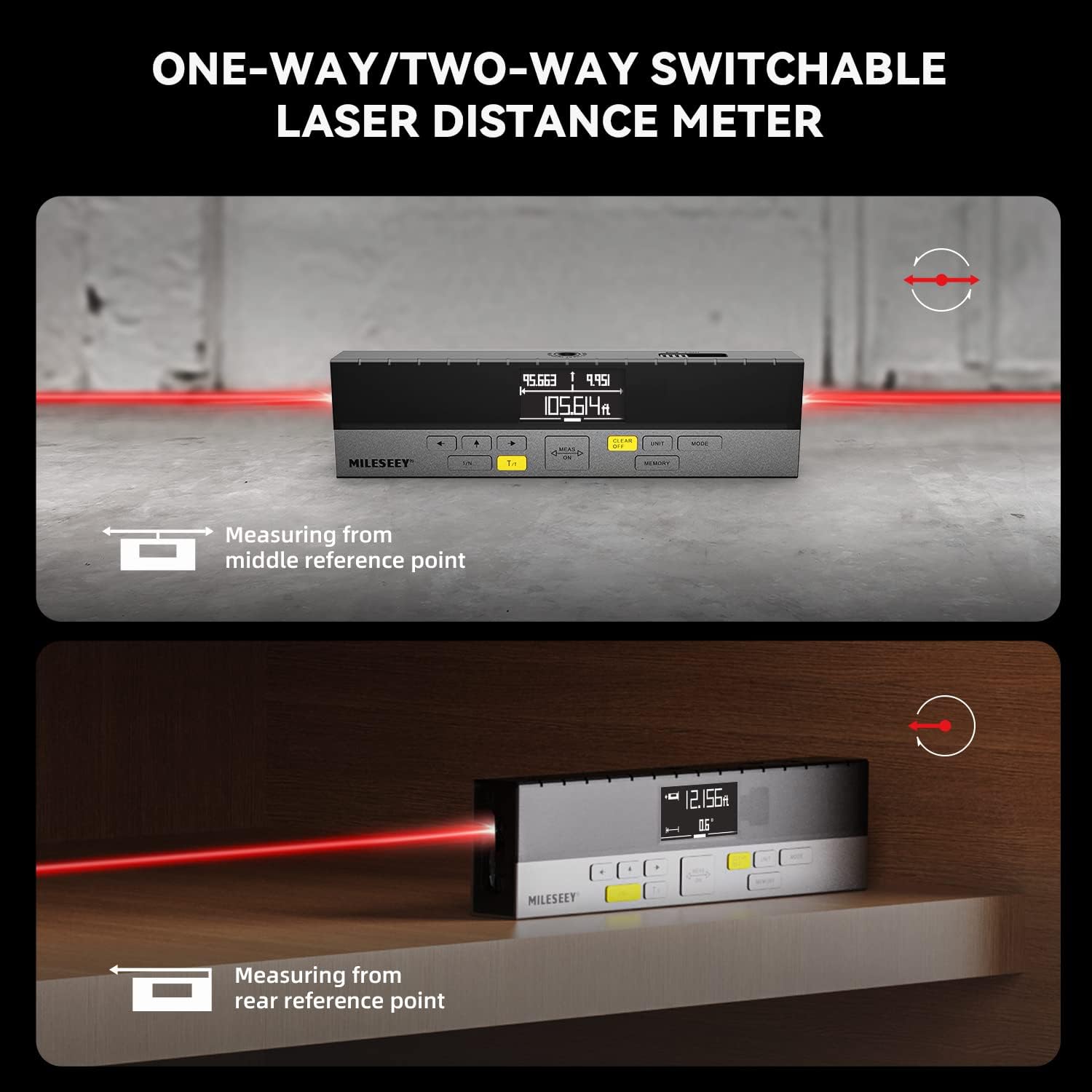 MiLESEEY DP20 One-way and Two-way Measurement