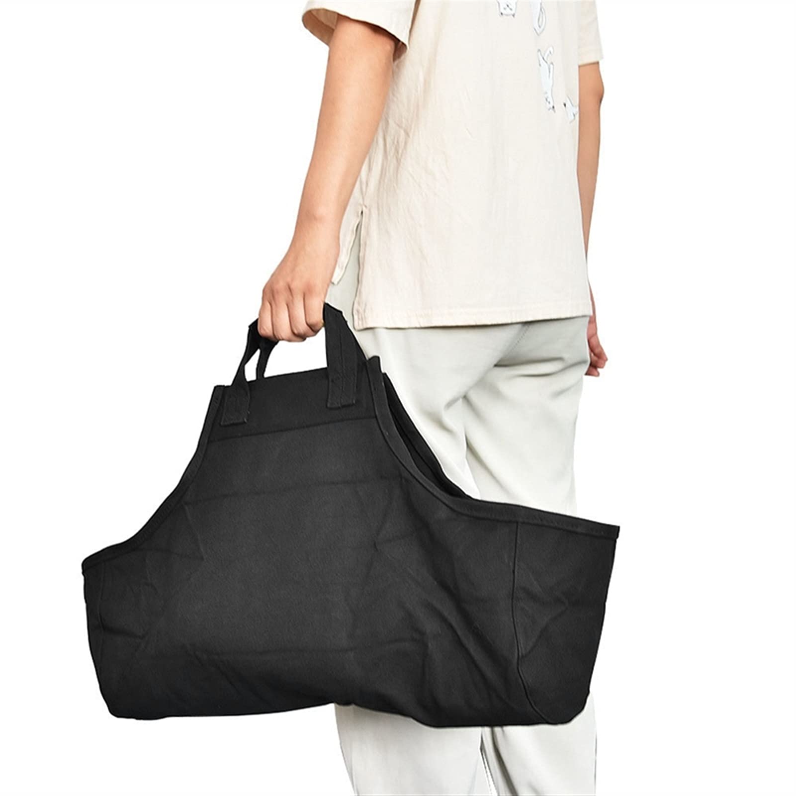 Culle Portalegna Legna da ardere Bag Carrier Portable Stufa in Tessuto Oxford Camino a Legna Accessori Esterna Campo Storage Bag Accessori per Caminetto