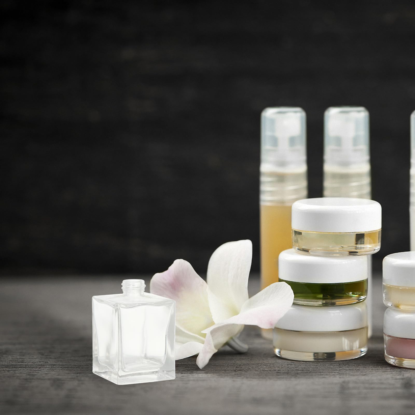 ifundom Contenitore Multiuso Spray Facile da Pulire Viaggi Bottiglia in Vetro Nero per, Portatile Quotidiano