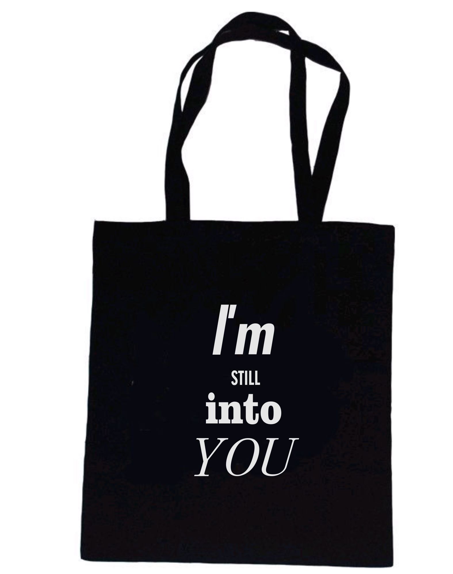 Rhino and Mugsy I'm Still into You - Black Tote Bag from