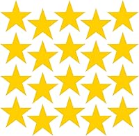 Vista 3 de Juego de 20 calcomanías de vinilo para pared, estrellas, 5 x 5 pulgadas cada una, bonitas formas adhesivas para niños, adolescentes, dormitorio