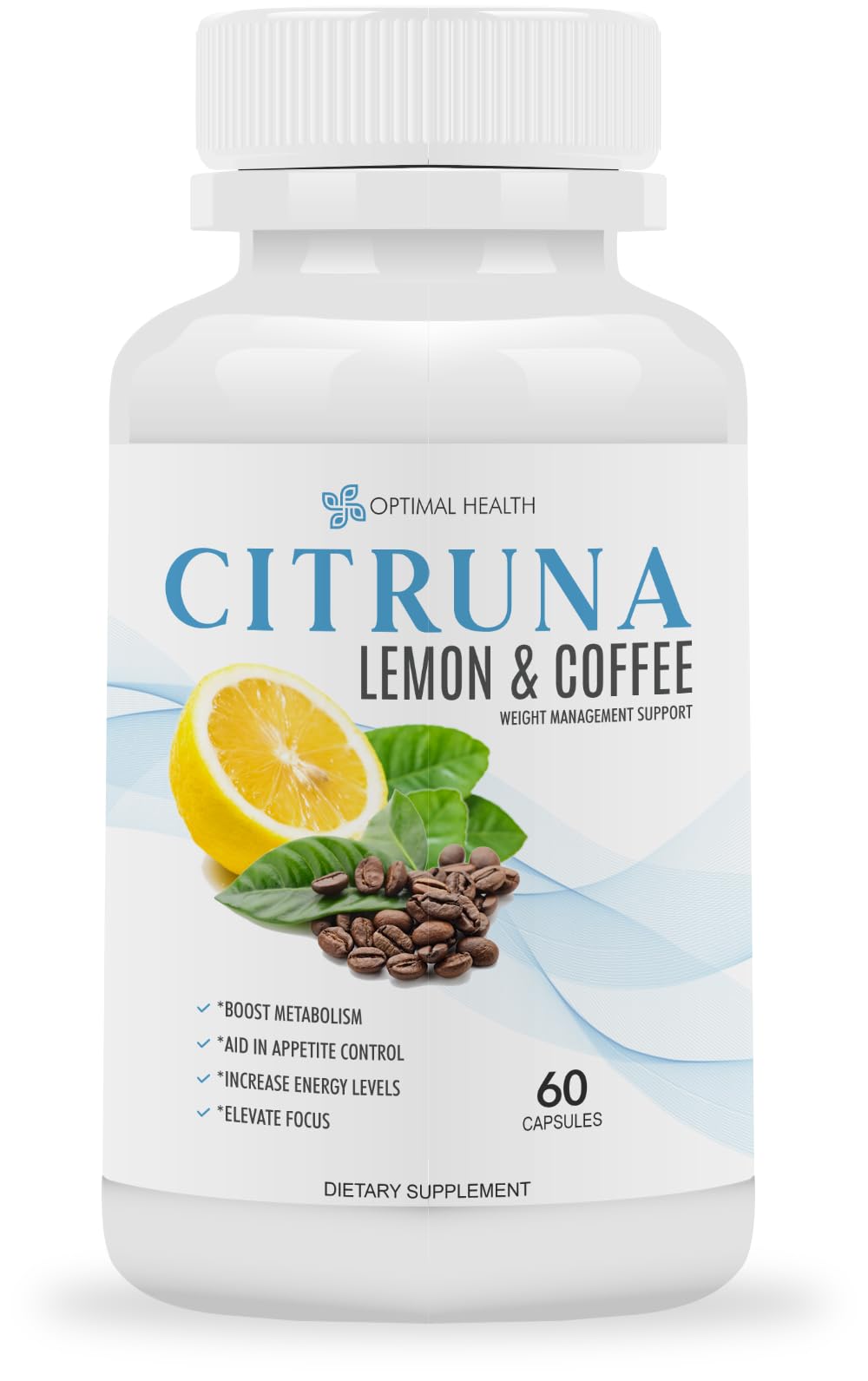 Lemon and Coffee Fat Burner - for Men and Women - Burn Fat, Boost Metabolism, Increase Energy Levels, Aid in Appetite Control, Elevate Focus - 60 Capsules