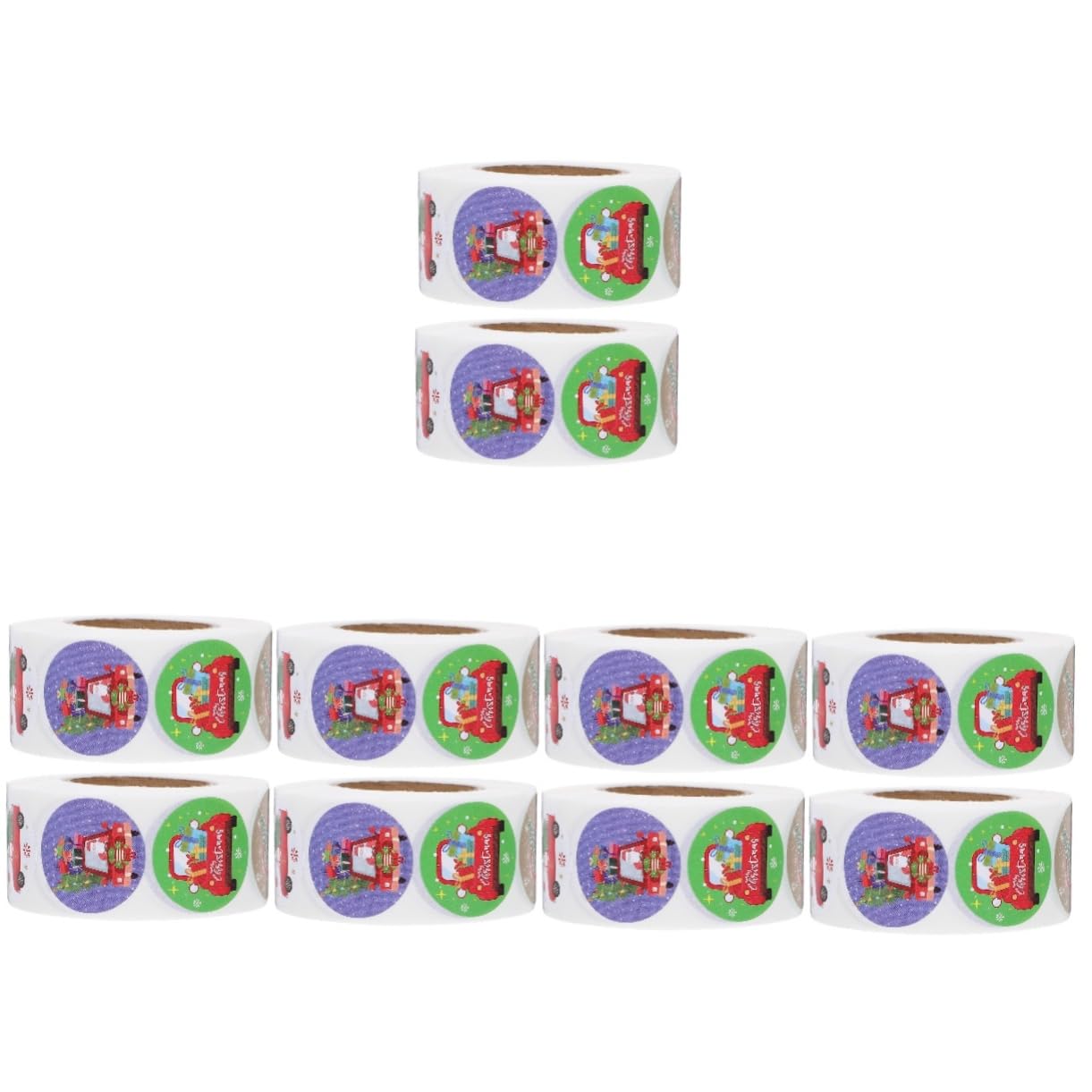 15rotoli Adesivi Natalizi Decorativi Per Confezioni Sticker Per Incartamenti Festivi Facili Applicare e Rimuovere Per Scatole Sacchetti