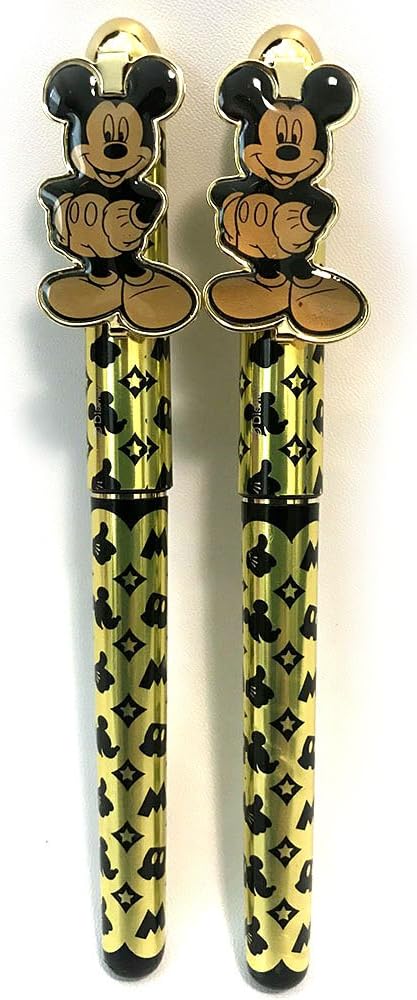 Mickey & Minnie Gold 2PCS Pen Set