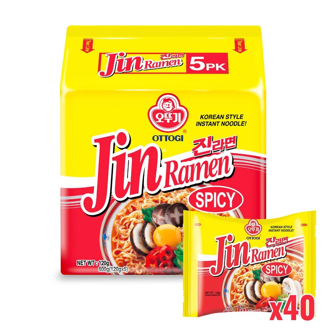 Ottogi - Jin Ramen Spicy | 120g | Caja 40 uds.