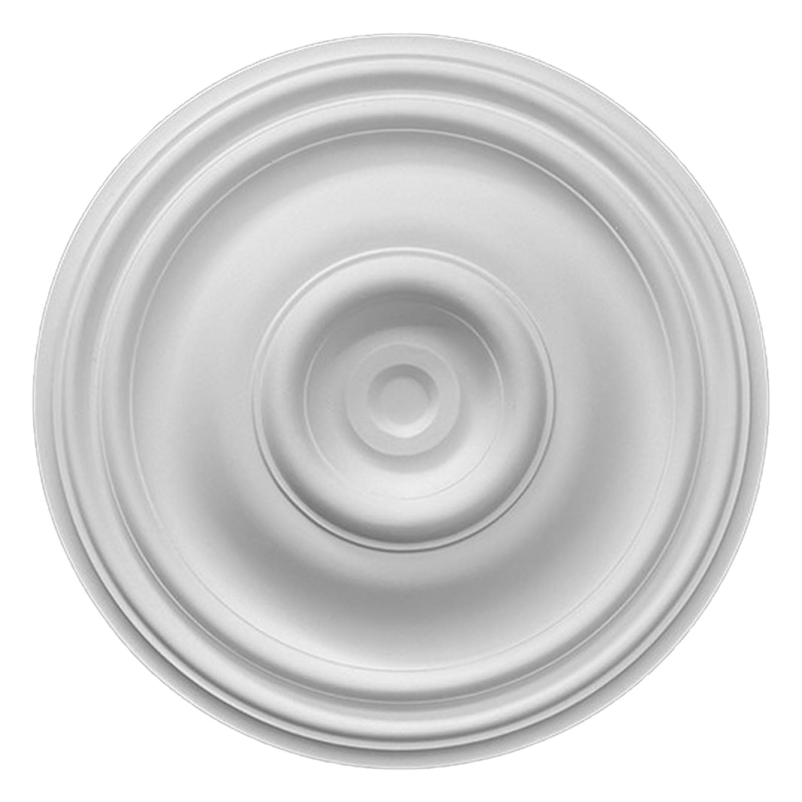 Foelanne White R Pu Ceiling Medallion For Fan Lamp, Chandelier, White, Multiple Sizes(,37Cm)