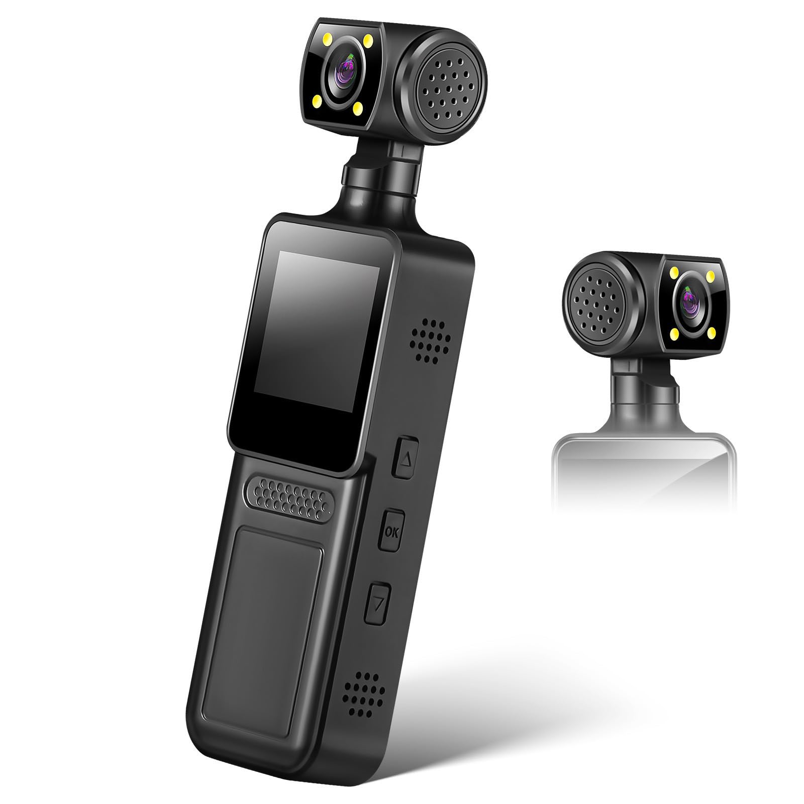 ABS Videocamera Sportiva Tascabile con Registrazione Nera Modello 12