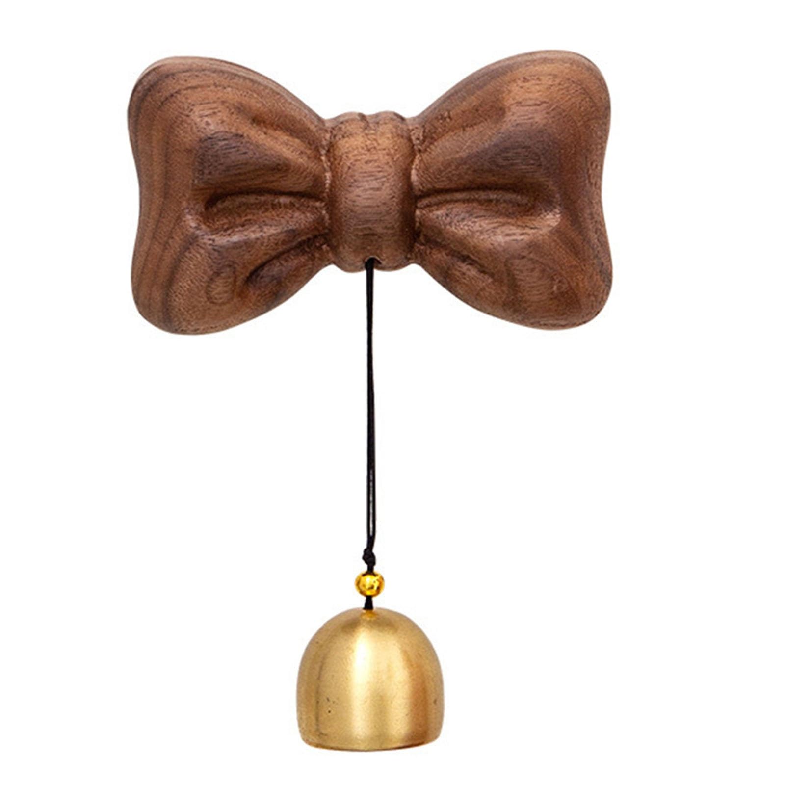 Sonnette de Porte Wind Chime Copper Bell House Reminder Entry Door Tenture Murale en Bois