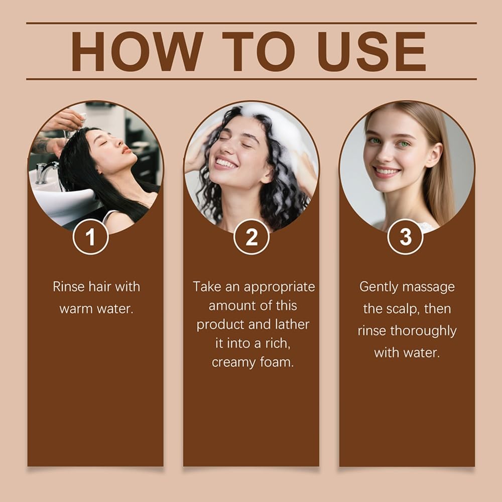 Shampoo volumizzante resiliente for capelli, detergente idratante leggero for capelli lisci come la seta, più pieni e gestibili(2PCS)