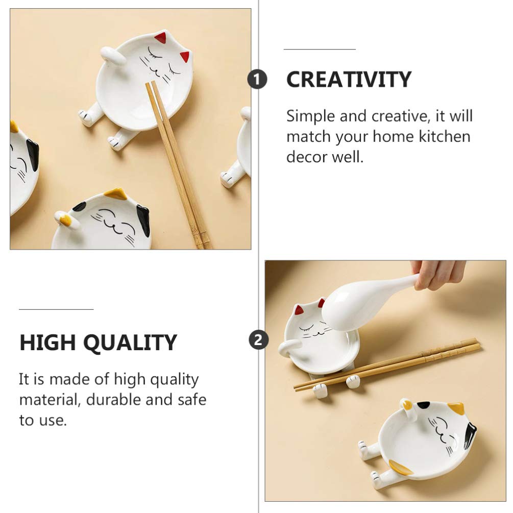 SUPPORTO UTENSILI PER riposo cucchiaio in ceramica portapacchi da cucina supporto bacchetta-JA