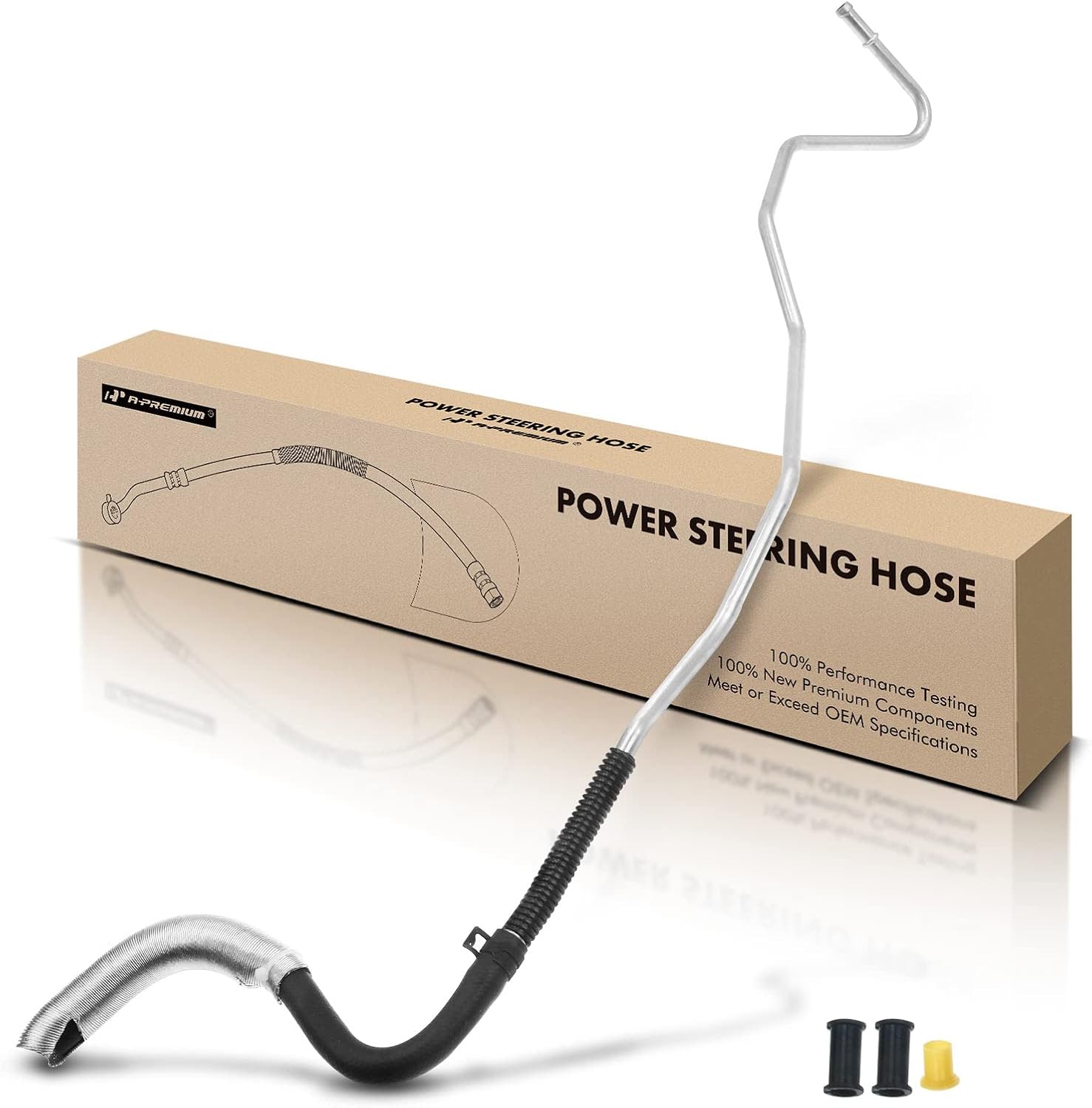 A-Premium Power Steering Return Hose Line Assembly Compatible with Toyota Camry 2007-2011, Avalon 2008-2012, 3.5L, Intermediate Pipe
