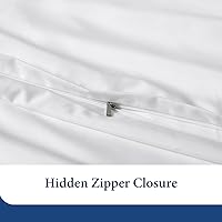 Vista 7 de Cosy House Collection Juego de funda de edredón de lujo de 3 piezas, mezcla de rayón derivado del bambú, ropa de cama ultrasuave, protector de Crema