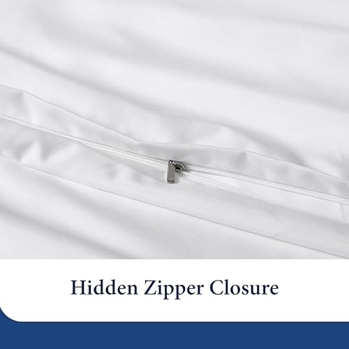 Miniatura 7 de Cosy House Collection Juego de funda de edredón de lujo de 3 piezas, mezcla de rayón derivado del bambú, ropa de cama ultrasuave, protector de