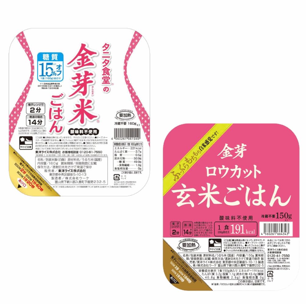 広島屋 東洋ライス タニタ食堂の金芽米 金芽ロウカット玄米ごはん セット