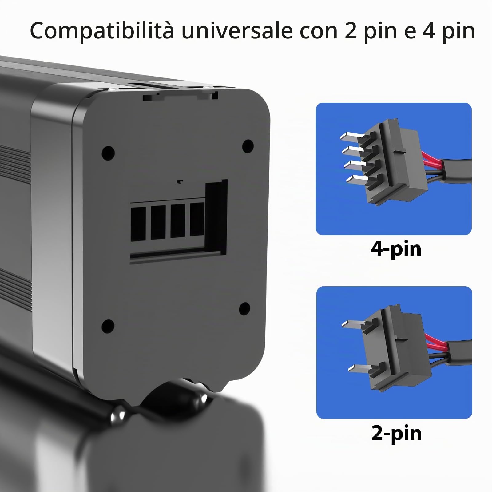 Yasco 36 V 15 Ah Ebike batteria al litio rimovibile con caricatore, kit di conversione della batteria della bici elettrica di grande capacità (36 V 15 Ah)