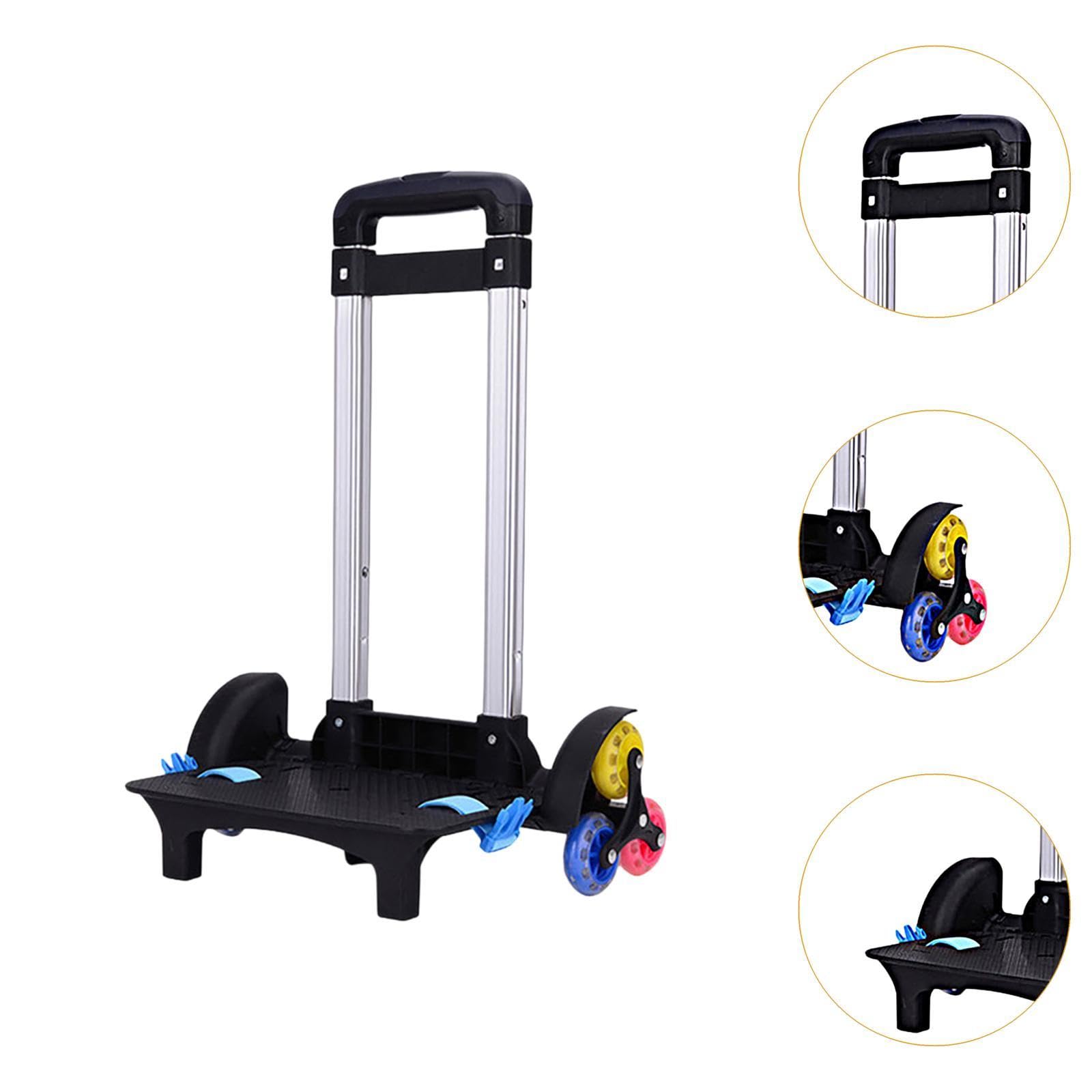 Trolley para Mochilas Escolares, Trolley para Mochilas Escolares Plegable con Ruedas, Ligero, asa extraíble, Trolley portaequipajes Nevera para Camping al Aire Libre, Picnic, niños y niñas
