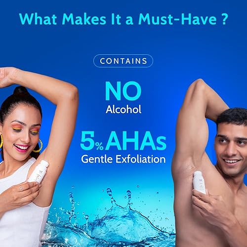 Miniatura 6 de UnderArm Roll-On con 5% ácido láctico 1% ácido mandélico  Previene el olor ilumina la piel y exfolia las axilas  Sin fragancia para pieles sensibles